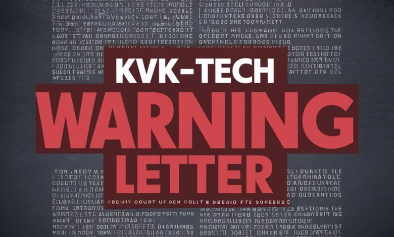 kvk-tech warning letter
